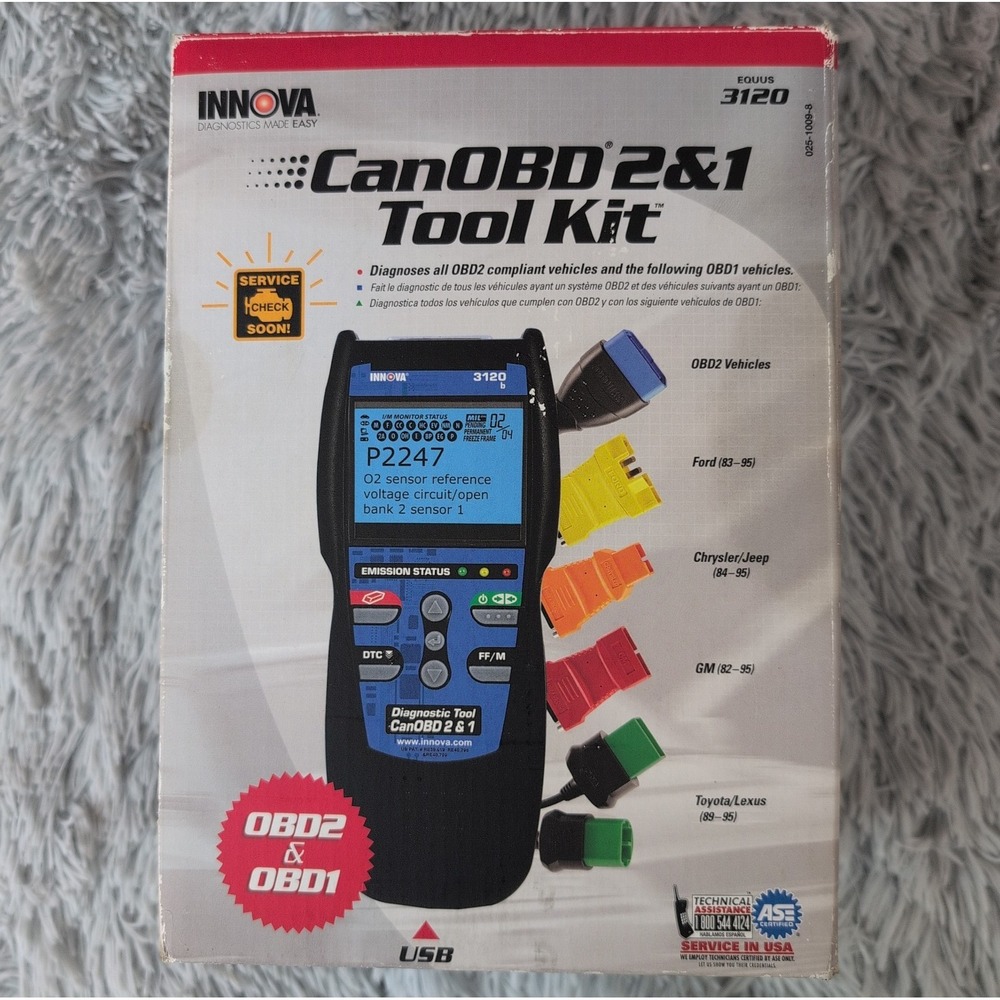 Innova 3120 ODB 1&2 Scan Tool Combo Pack